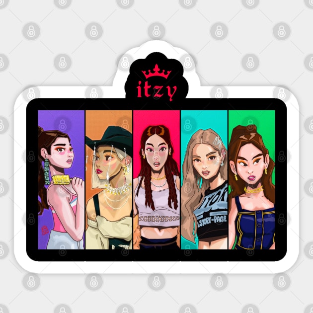 itzy life Sticker by hansoloski